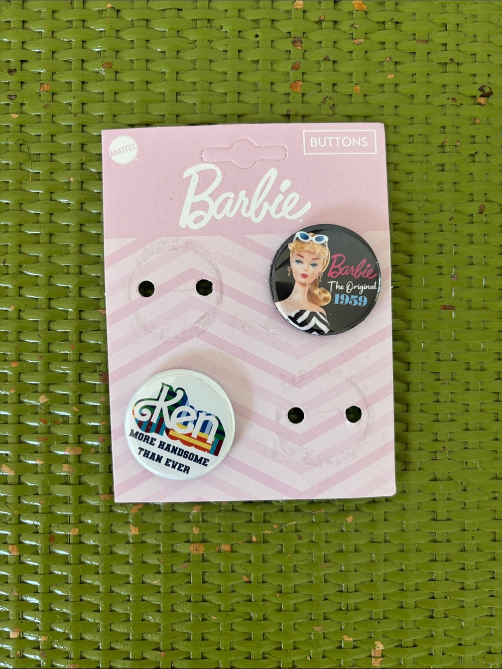 Barbie Retro Pin Set - Pink, Black, White